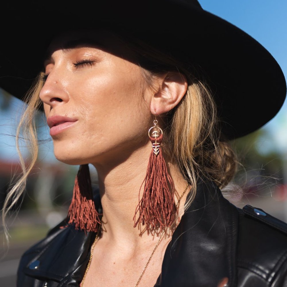 Recycled Bronze Earring